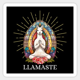 Llamaste. Funny Yoga Saying Phrase Workout Motivation Magnet